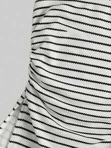 Comfortcana Women Striped Ruched Casual Versatile Daily Wear Tube Top - Multicolor - View 6