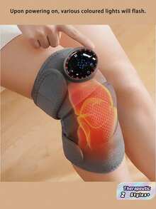 Heated Knee Massager, Heat And Vibration Three-In-One Massager, Portable Radio Massage Heating Pad, Elbow Shoulder Support Bag, Vibration Heating Mode. - Multicolor - View 3