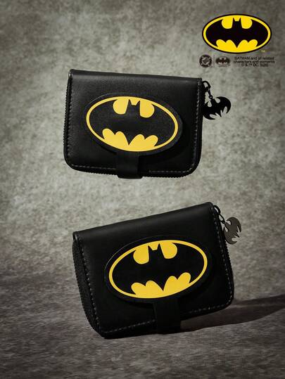 Batman X Joivida Ví đựng tiền xu in hình dơi màu đen thời trang, dễ mang theo.