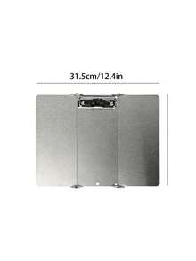 Joivida 1Pc Stainless Steel A4 Tri-Fold Clipboard, Horizontal & Vertical Dual Style, Foldable Portable Document Writing Board For Office & School - Multicolor - View 6