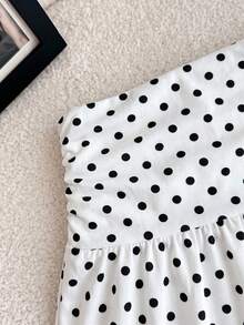 Chân váy mini chữ A xếp ly, chất liệu dệt kim màu trắng, kiểu dáng thường ngày, đa năng, thích hợp cho bé gái tuổi teen, đi nghỉ mát, phù hợp cho mọi mùa. - Đen và trắng - Xem 4