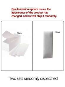 50pcs/100pcs White Non-Woven Fabric Depilatory Paper, Disposable Quick Hair Removal Wax Paper, Skin Care Fast Peeling Wax Removal Strips - White - View 13