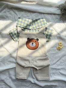PETSIN 1 bộ quần áo thú cưng mùa xuân thu mới cho chó nhỏ và vừa, bộ đồ họa tiết gấu dễ thương cho chó Teddy Pomeranian. - Nhiều màu - Xem 13