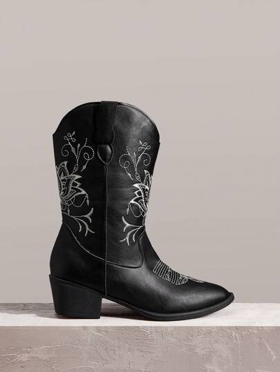Styleloop Women's Mid Boots, Bohemian Style, Vintage American Style, Bohemian, Western Boots, Coachella Music Festival, Party Clothes, Vacation Atmosphere, Summer Wear, Travel Essentials