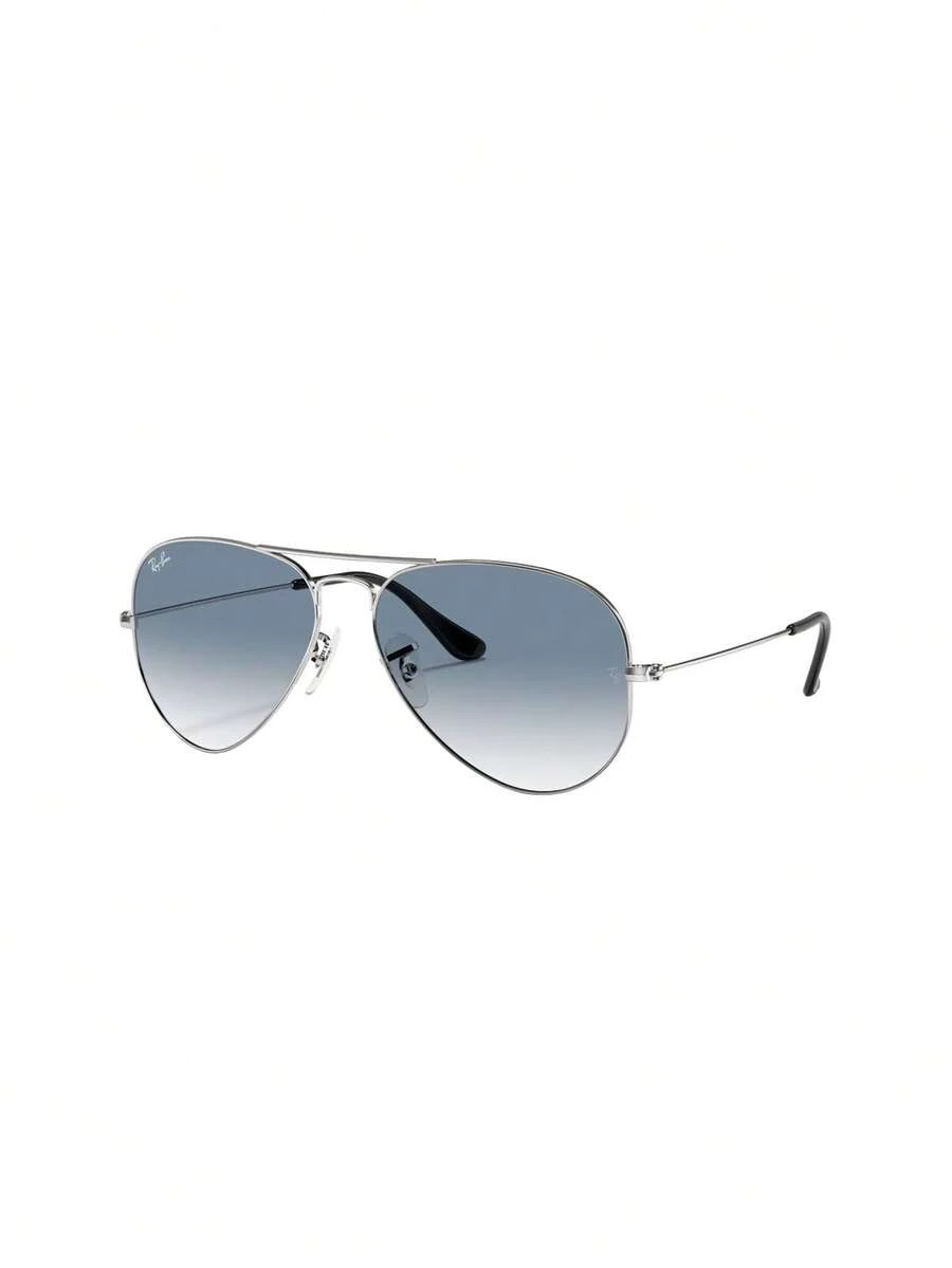 Ray Ban Aviator Women's Sunglasses Silver - Silver - View 1