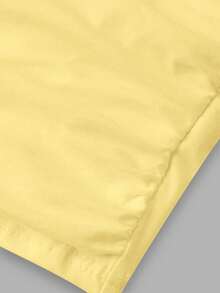 Tween Girl Elegant Solid Fitted Sweet Bow-Knot Tie Shoulder Side Ruched Cami Tank Top - Yellow - View 3