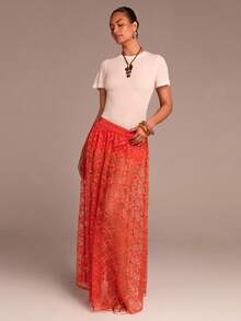 COSMINA Women's Sexy Sheer Lace Mini Skirt, Summer - Multicolor - View 3