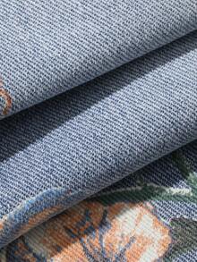 Dazy Kids Floral Pattern Pocket Casual Versatile Daily Wear Jeans For Young Boy - Medium Wash - View 8