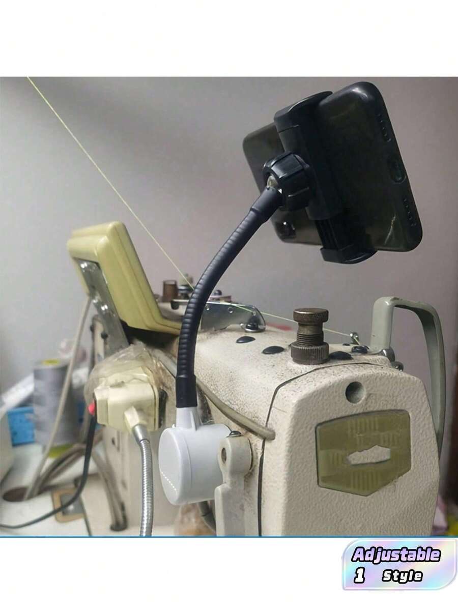 1 pieza Soporte universal para teléfono - Soporte magnético plano para automóvil, a prueba de golpes, giratorio, compatible con máquinas de coser, máquinas overlock y automóviles Kan