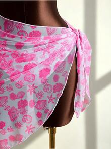 Zestiva Set Bikini 3 Potong Seksi Wanita, Motif Kerang yang Lucu dan Elegan dengan Rok Penutup - MultiWarna - View 8