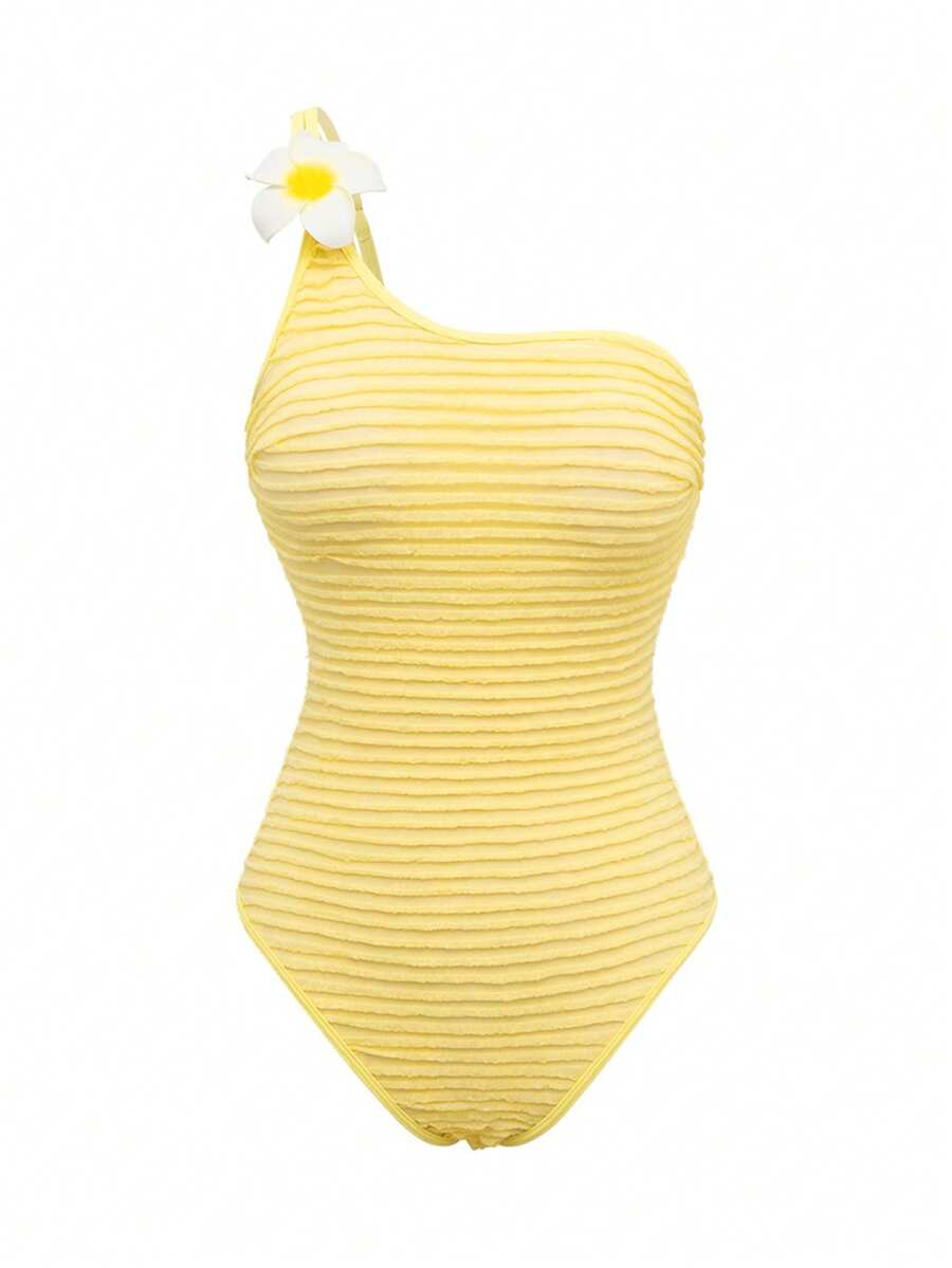 Swim Mod Women's Yellow Sexy One-Piece Backless Beachwear Swimsuit For Summer Holiday - Yellow - View 1