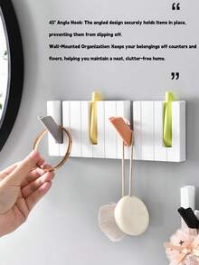 Haus Hana Bộ 2/4 móc treo tường hình đàn piano, đế dính có thể tháo rời với các phím gập, giúp sắp xếp các vật dụng nhỏ, hoàn hảo cho cửa ra vào, phòng tắm và việc tổ chức nhà cửa. - Nhiều màu - Xem 16