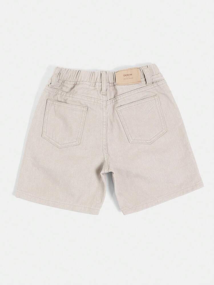 Jungen Jeans Shorts mit Mehrtaschenentwurf, elastischer Taille, Sommer Casual Alltagskleidung