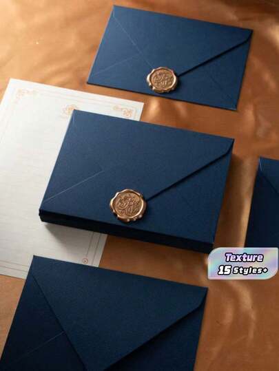 50/20/10pcs Office Envelopes, Business Supplies, Cost-Effective, Wedding Invitation Cards, Room Decor Bedroom, Retro Style Books, Chinese Style Invitations Postcards, Gifts For Men, Boyfriend Gifts, Western Business Invitation Cards, Holiday Gifts, Party Decor Envelopes & Cards, Multi-Style & Color Texture, Saudi National Day, Birthday Cards, Christmas Gifts, Solid Color Invitations, Place Cards, Paper, Envelopes
