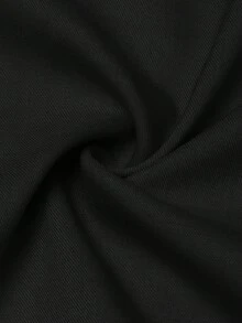 Auralis Quần tây ống đứng thanh lịch mới dành cho công sở/quần tây công sở kiểu dáng suông, xếp ly phía trước, màu mơ, thích hợp cho mùa cưới/quần tây ôm dáng kiểu đuôi cá, phù hợp cho văn phòng. - màu đen - Xem 5