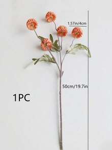 SHEIN Basic living 1/2/5件裝花朵蒲公英人造花，秋季配色，客廳裝飾、餐桌花藝擺飾，情人節、生日、畢業禮物，秋季裝飾 - 彩色 - 查看 9