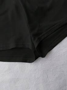 SHEIN 少女灰色波点半身裙，内置短裤 - 灰色 - 查看 5