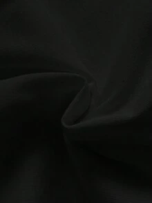 SHEIN Kaos Anak Perempuan Elegan dengan Hiasan Manik-Manik Bunga 3D, Musim Panas - Hitam - View 8