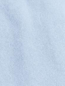 Vivid Eden Bộ áo liền quần nữ cổ chữ V thắt eo chéo, chất liệu vải dệt họa tiết, kiểu dáng thường ngày, thích hợp cho kỳ nghỉ. - Màu xanh nhạt - Xem 8