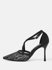 CUCCOO HITCHD Giày sandal cao gót dành cho nữ - màu đen - Xem 2
