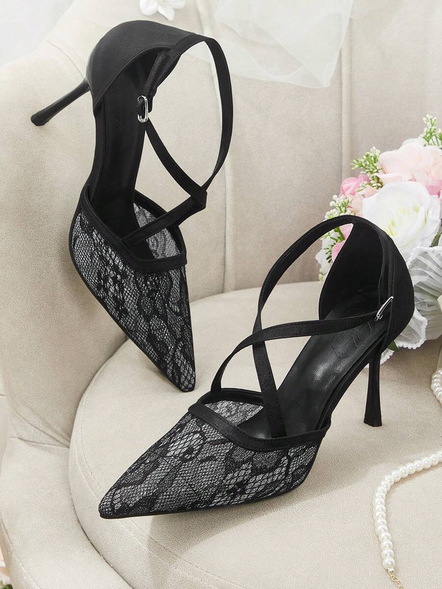 CUCCOO HITCHD Giày sandal cao gót dành cho nữ - màu đen - Xem 1