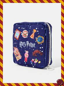 HARRY POTTER X SHEIN 魔法零食系列印花化妝包，適用多種場景，大容量、超輕量、耐用、多功能、實用、高美感、時尚風格、極簡休閒風、假風格、中性風、運動風、可愛風、卡通風，便攜、透氣、耐磨、可折疊、防塵收納，適合假期戶外工作、辦公室送禮、通勤、旅行、度假，年輕女性與上班族的選擇 - 零食 - 查看 4