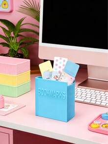 Joivida Cute Cartoon 3D Printed Book Shaped Storage Box, Suitable For Office Desk Stationery, Desktop Decoration Stationery Storage Box, Can Also Store Makeup Brushes, Beauty Products, Hair Accessories, Bath Products, Etc., Holiday Birthday Gifts - Multicolor - View 10