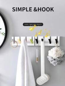 Haus Hana Bộ 2/4 móc treo tường hình đàn piano, đế dính có thể tháo rời với các phím gập, giúp sắp xếp các vật dụng nhỏ, hoàn hảo cho cửa ra vào, phòng tắm và việc tổ chức nhà cửa. - Nhiều màu - Xem 15