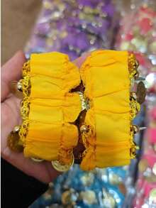 1 Cặp vòng tay kim loại hình đồng xu dành cho múa bụng, vòng đeo tay và mắt cá chân bằng vải chiffon hình đồng xu. Phụ kiện múa bụng hình đồng xu. - Nhiều màu - Xem 16