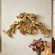 Cirelle 1 Stück, europäischer Vintage-Stil Engel spielt Klavier-förmiger dekorativer Hängegegenstand. Es ist ein Wanddekoration-Kunsthandwerk aus Harz mit einem barocken Engel-Relief-Design. Es hat eine retroaktive und luxuriöse Atmosphäre, die den Stil des Raumes verstärkt. Es eignet sich für die Wanddekoration im Eingangsbereich, Wohnzimmer, Schlafzimmer, Türsturz usw. sowie für Hochzeiten, Feste, Partys usw. Szenen und als Requisite für Fotoshootings. - Verschiedenfarbig - Übersicht 7