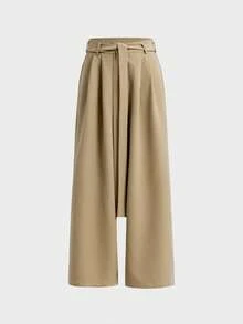 AXEPEAK Men's Casual Versatile Pocket Drawstring Pants, Suitable For Commuting And Business - Khaki - View 3