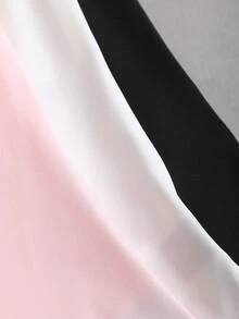 Sweetra 女士新款欧美时尚夏季沙滩套装，修身性感简约三件套，不对称领口，无袖设计，扭结细节，休闲日常穿着 - 彩色 - 查看 4