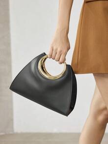 WOMEN'S HANDBAGS, EXQUISITE MINIMALIST COMMUTER DATING HANDBAGS - Black - View 1
