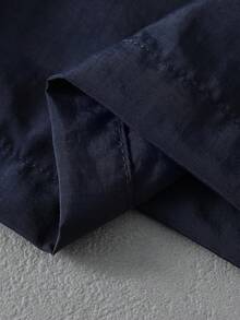 PAVTROS Pantalones cortos casuales y deportivos para hombre con diseño de cordón y correa en la cintura, para uso en la calle, de verano - Azul - Ver 4