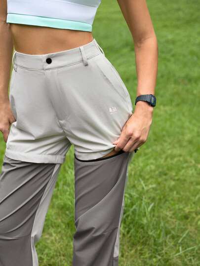 In My Nature Pantalones largos versátiles de uso diario y para exteriores con diseño de patchwork de colores para mujer