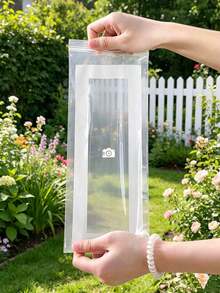 30/50 Pcs Leak-Proof Refrigerator Storage Bags With Excellent Sealing Performance, Reusable And Stackable. Transparent Freezer Bags Suitable For Vegetables, Scallions, Cucumbers, And Noodles - High-Quality Kitchen Storage And Freshness Preservation Solutions With Double-Layered Sealing Design. - Multicolor - View 5
