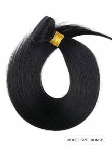 Tóc thẳng 1 bó Tóc người Brazil nguyên chất Tóc thẳng 100% Tóc người chưa qua xử lý 1 bó Tóc dệt thẳng - Natural Black - Xem 8
