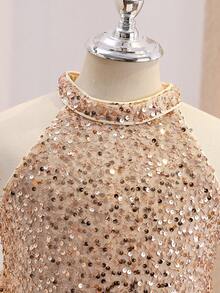 Tween Girls Extended Size Partywear - Champagne - View 5