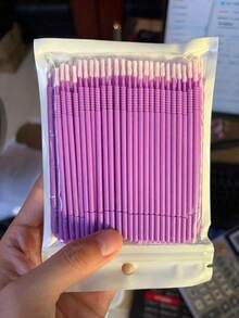 HMQ Beauty 100pcs Sikat Mikro Sekali Pakai untuk Menghapus Ekstensi Bulu Mata, Alat Pemanjang Bulu Mata, Kemasan Massal - MultiWarna - View 22