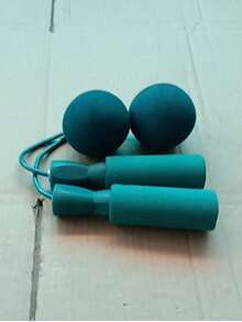 1 Pair Weighted Cordless Jump Rope With Foam Handles, Dual-Use For Fitness & Exercise - Multicolor - View 21