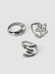 MortiRose Ring Set - Antique Silver - View 2