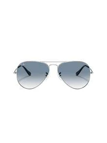 Ray Ban Aviator Women's Sunglasses Silver - Silver - View 2