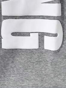 PAVTROS Young Men's Letter Embossed Casual Street Style Drawstring Waist Sweatpants - Grey - View 5