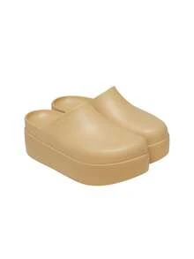 Crocs Dylan Platform Women's Flat Sandals Wheat 209869 - Beige - View 2