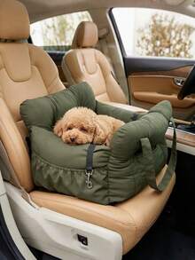 Four-Season Pet Car Bed, Scratch-Resistant, Removable And Easy To Clean, Pet Travel Mat For Dogs And Cats, Outdoor Pet Bed, Multifunctional Portable Pet Bag, Thickened Leather Car Seat For Dogs - Multicolor - View 8
