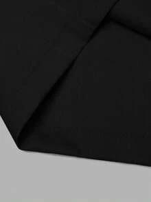 Auralis Quần tây ống đứng thanh lịch mới dành cho công sở/quần tây công sở kiểu dáng suông, xếp ly phía trước, màu mơ, thích hợp cho mùa cưới/quần tây ôm dáng kiểu đuôi cá, phù hợp cho văn phòng. - màu đen - Xem 4