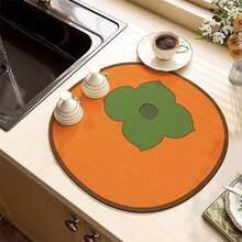 Alfombrilla de drenaje para encimera de cocina, alfombrilla absorbente de barro de diatomeas suave, posavasos para vajilla, alfombrilla para máquina de café, adecuada para decoración del hogar, decoración de cocina, decoración de bar - Multicolor - Ver 14