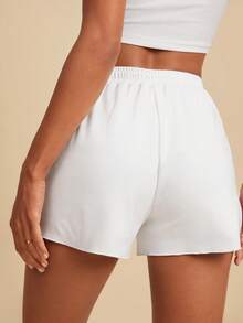 Travachic Quần short thêu rỗng tinh xảo - trắng - Xem 2