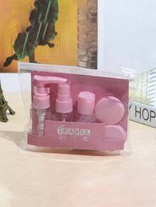 7Pcs Travel Toiletries Bottles Set, Leak-Proof Refillable Spray Containers For Shampoo Lotion, Portable Cosmetic Accessories For Men Women - Multicolor - View 18