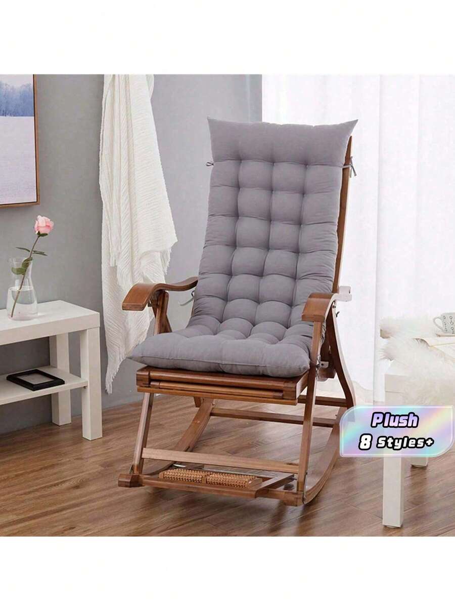 1 Peça Almofada de Cadeira de Encosto Alto, Almofadas Macias para Cadeiras de Descanso de Jardim, Pátio, Estofamento, Uso Externo - Multicolorido - Visão 1